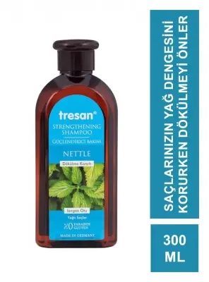 Tresan Dökülme Karşıtı Isırgan Otu Güçlendirici Bakım Şampuanı 300 ml Yağlı saçlar için - 1