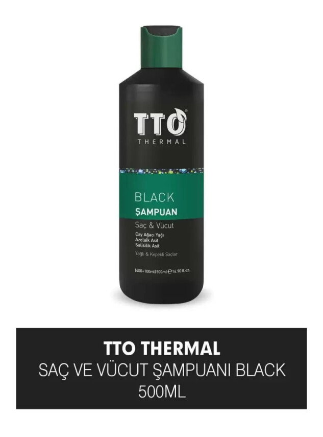TTO Black Saç Ve Vücut Şampuanı 500ml - Jeomed