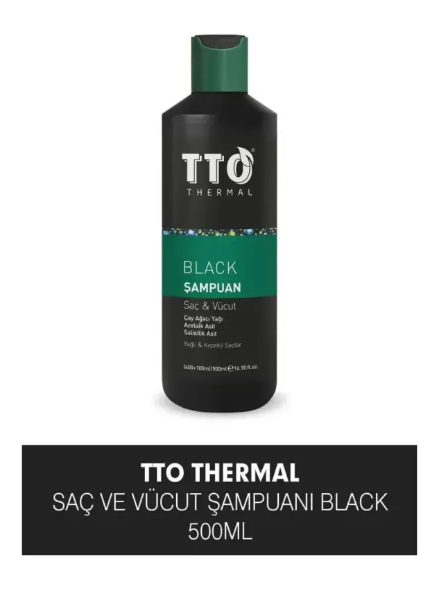 TTO Black Saç Ve Vücut Şampuanı 500ml - 1