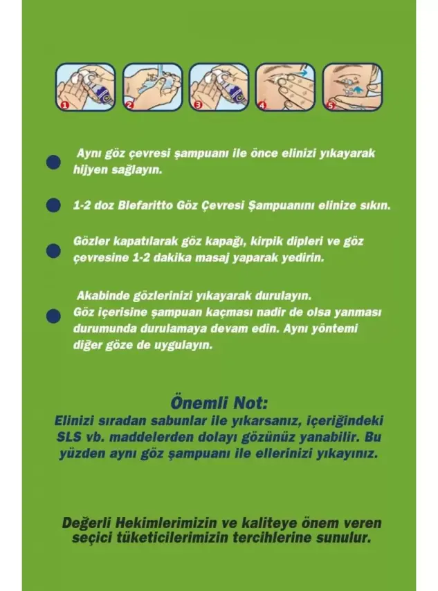 TTO Blephari Göz Çevresi Şampuanı 65 ml - 3