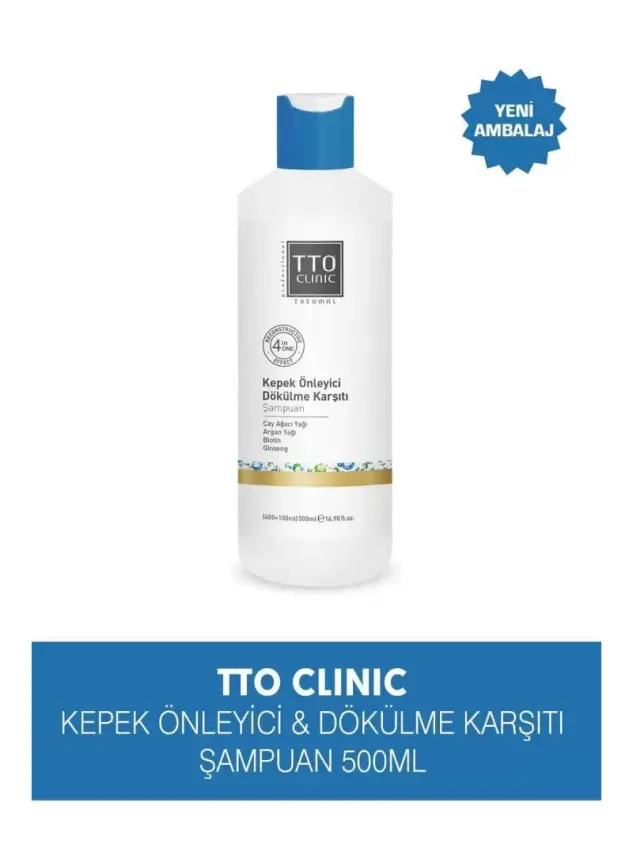 TTO Kepek Önleyici Dökülme Karşıtı Şampuan 500ml - 1