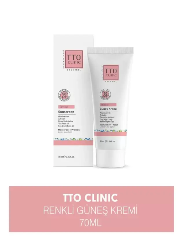 TTO Spf50 Renkli Güneş Koruyucu Krem 70ml - 1