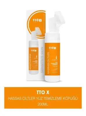 TTO X Hassas Ciltlere Özel Aplikatörlü Yüz Temizleme Köpüğü 200ml - Jeomed