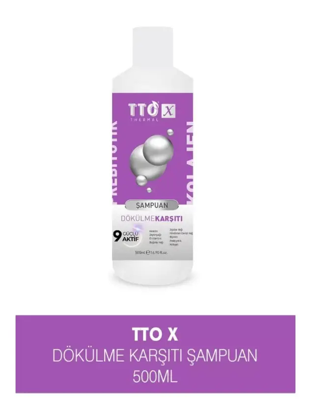 TTO X Kolajen ve Prebiyotik Dökülme Karşıtı Şampuan 500ml - 1