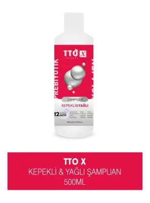 TTO X Kolajen ve Prebiyotik Kepekli & Yağlı Saçlar Şampuan 500ml - Jeomed