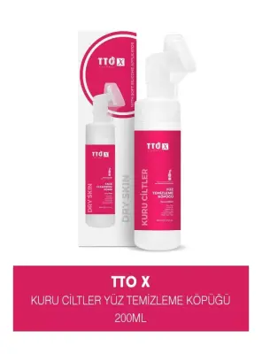 TTO X Kuru Ciltlere Özel Aplikatörlü Yüz Temizleme Köpüğü 200ml - Jeomed