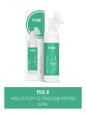 TTO X Yağlı Ciltlere Özel Aplikatörlü Yüz Temizleme Köpüğü 200ml - Jeomed
