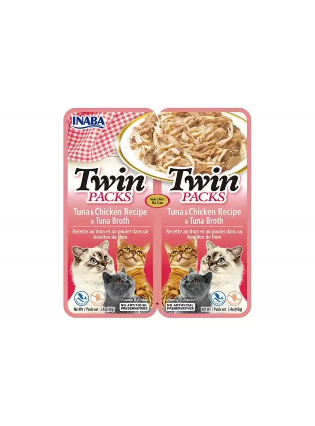Twin Packs Ton Balıklı ve Tavuklu Kedi Çorbası 2x40 gr - 1