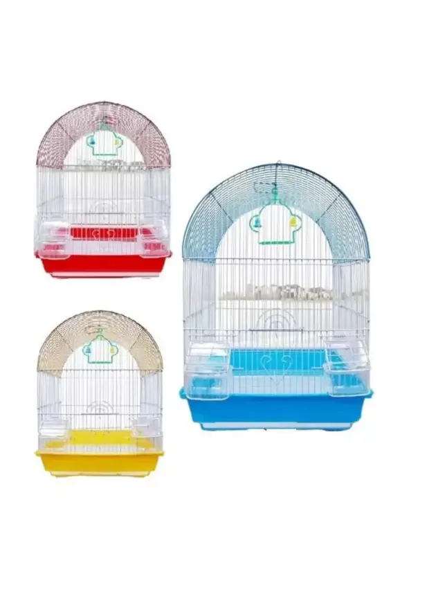 UB303R-Oval Çatılı Kafes Renkli 33*45*25,5 cm - 1