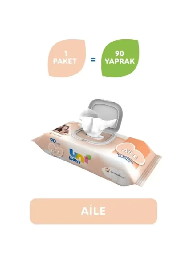 Uni Baby Aile Islak Mendil 90 Yaprak - 1