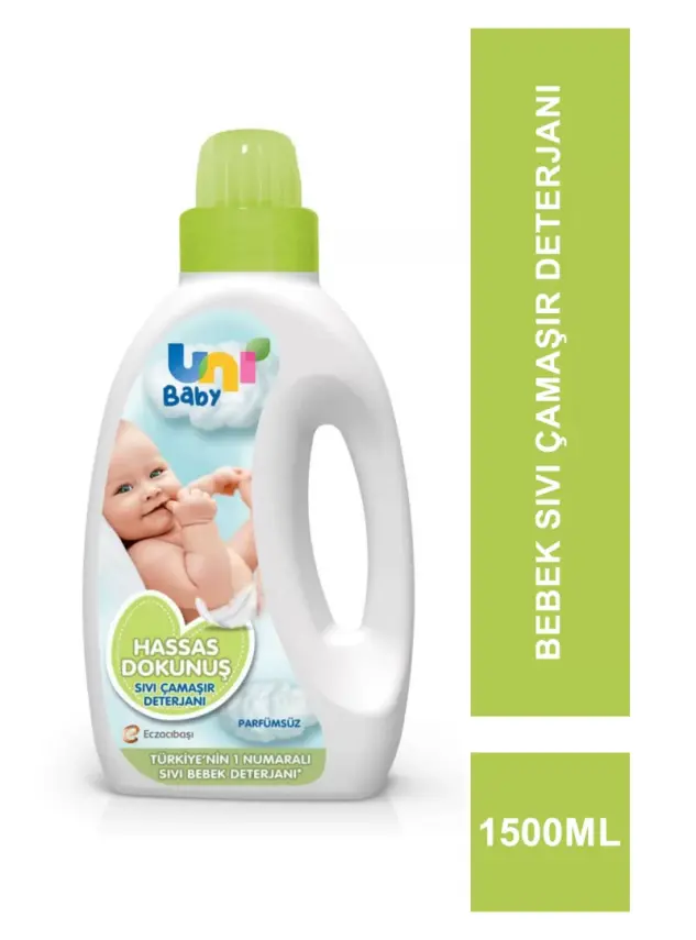 Uni Baby Hassas Dokunuş Sıvı Çamaşır Deterjanı 1500 ml - 1