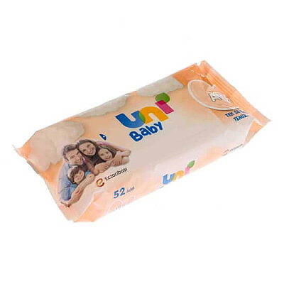 Uni Baby Islak Mendil Aile 52 li - Uni Baby