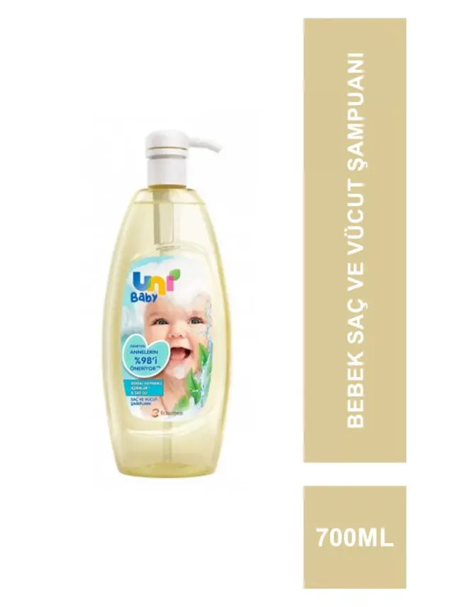 Uni Baby Saç ve Vücut Şampuanı 700 ml - 1