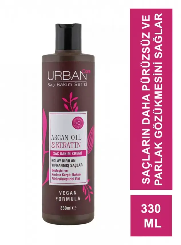 Urban Care Argan Oil & Keratin Saç Bakım Kremi 330 ml - 1