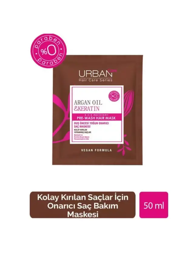 Urban Care Argan Oil & Keratin Yoğun Onarıcı Saç Maskesi 50 ml - 1