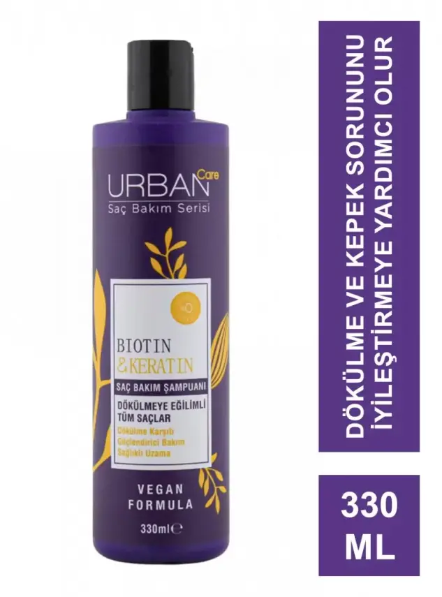 Urban Care Biotin & Keratin Dökülme Karşıtı Saç Bakım Şampuanı 330 ml - 1