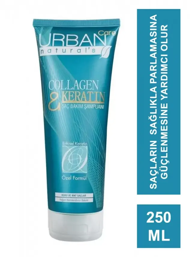 Urban Care Collagen&Keratin Saç Bakım Şampuanı 250 ml - Kuru, Mat ve İnce Telli Saçlar - 1