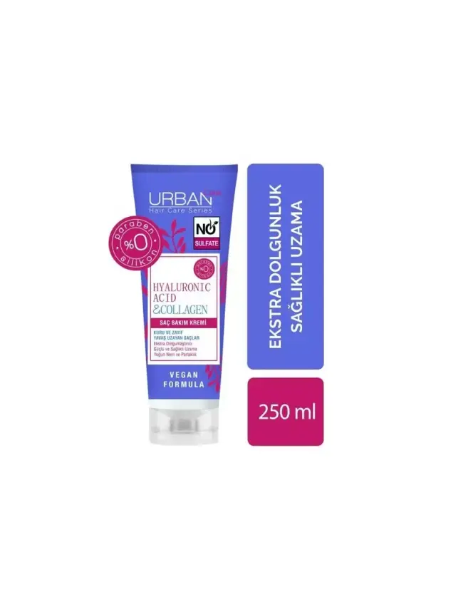 Urban Care Hyaluronic Acid & Collagen Saç Bakım Kremi 250 ml - 1