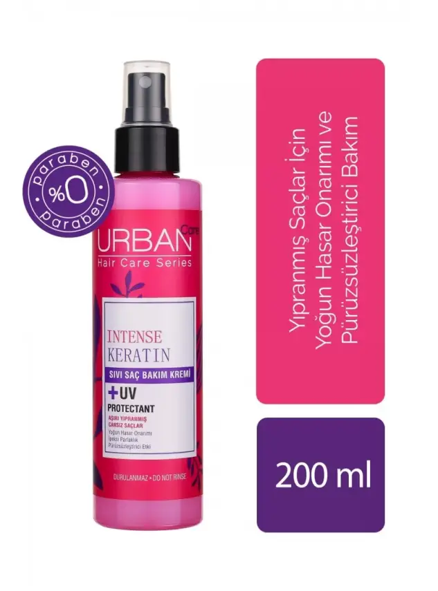 Urban Care Intense Keratin Sıvı Saç Bakım Kremi 200 ml - 1