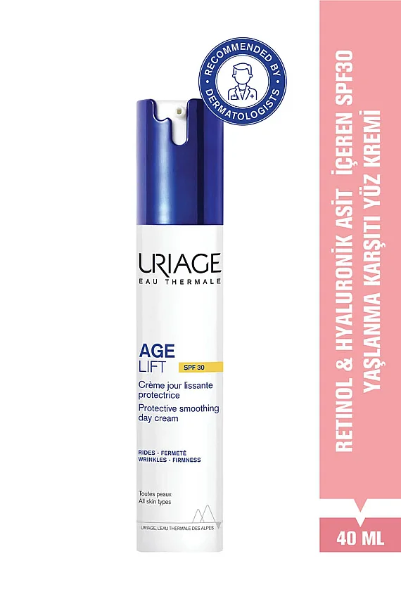 Uriage Age Lift Retinol ve Hyalüronik Asit İçeren Yaşlanma Karşıtı SPF30 Yüz Kremi 40 ml - 1