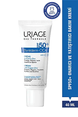 Uriage Bariederm SPF50+ Cilt Bariyeri Onarıcı ve Yüksek Güneş Korumalı Cica Krem 40 ml - Uriage