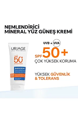 Uriage Bariesun Moisturizing Mineral Cream SPF50+ 100 ml - 3