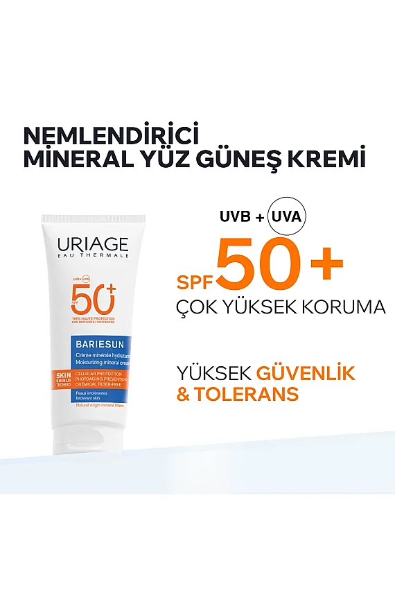 Uriage Bariesun Moisturizing Mineral Cream SPF50+ 100 ml - 3