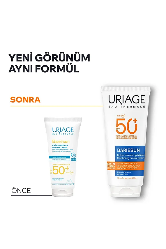 Uriage Bariesun Moisturizing Mineral Cream SPF50+ 100 ml - 2