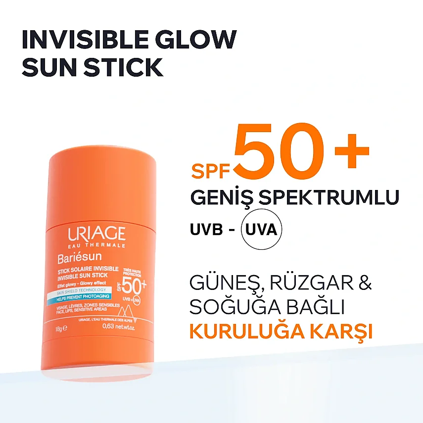 Uriage Bariesun SPF50+ Yüksek Koruma Faktörlü Güneş Stick 18g - 3