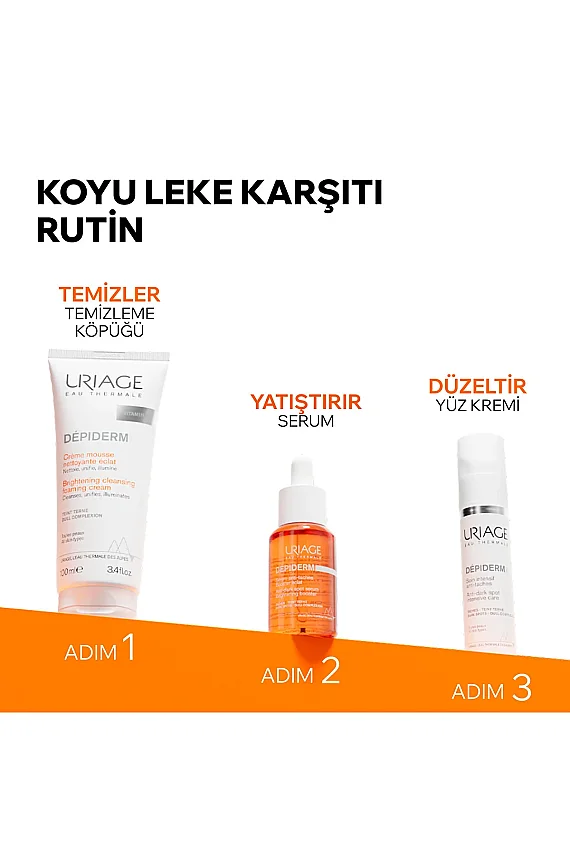 Uriage Depiderm Leke Karşıtı Aydınlatıcı Temizleyici Köpük Krem 100 ml - 5