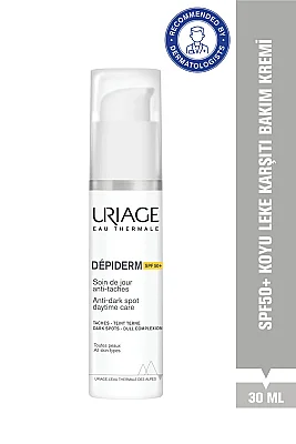 Uriage Depiderm SPF50+ Leke Karşıtı Aydınlatıcı Yüz Kremi 30 ml - Uriage