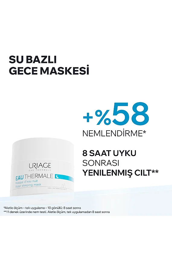 Uriage Eau Thermale Yoğun Nemlendirici Gece Bakım Maskesi 50 ml - 2