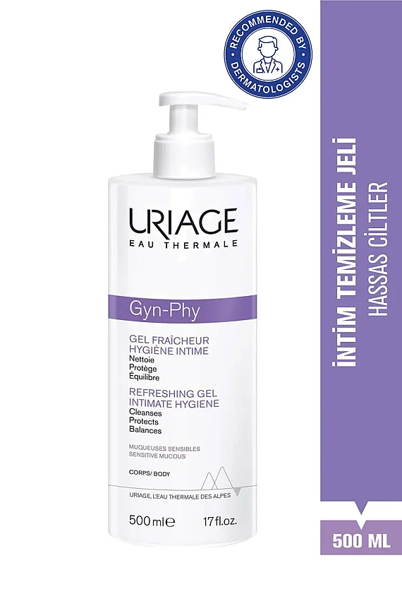 Uriage GYN-PHY Hassas Ciltlere Özel Genital Bölge Temizleme Jeli 500 ml - 1