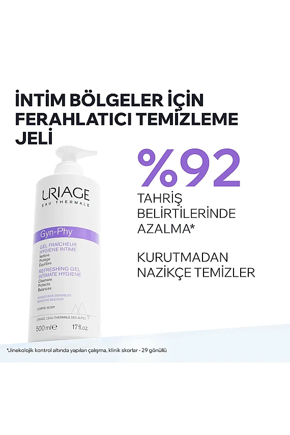 Uriage GYN-PHY Hassas Ciltlere Özel Genital Bölge Temizleme Jeli 500 ml - 2