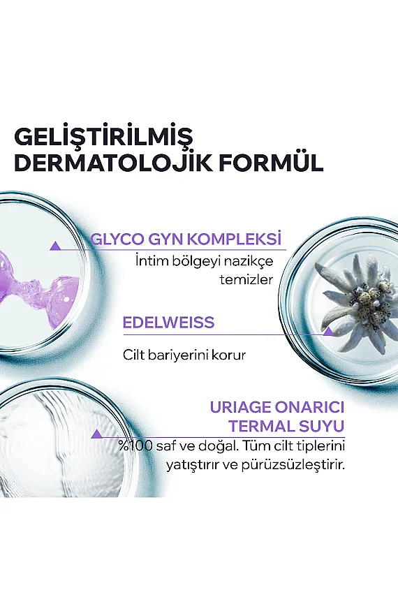 Uriage GYN-PHY Hassas Ciltlere Özel Genital Bölge Temizleme Jeli 500 ml - 4