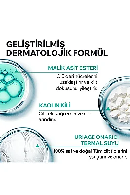 Uriage Hyseac Karmadan Yağlıya Ciltler İçin Peeling Maske 100 ml - 3