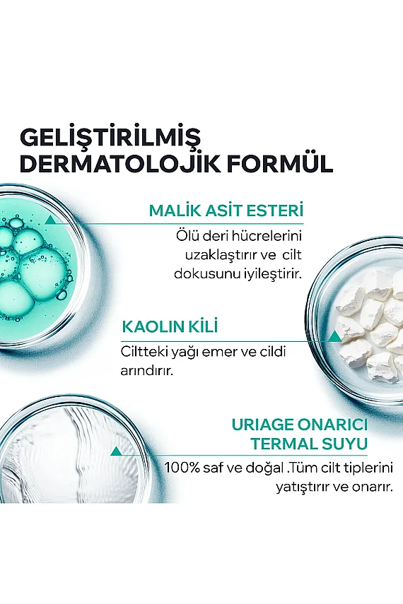 Uriage Hyseac Karmadan Yağlıya Ciltler İçin Peeling Maske 100 ml - 3