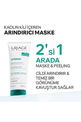Uriage Hyseac Karmadan Yağlıya Ciltler İçin Peeling Maske 100 ml - 2