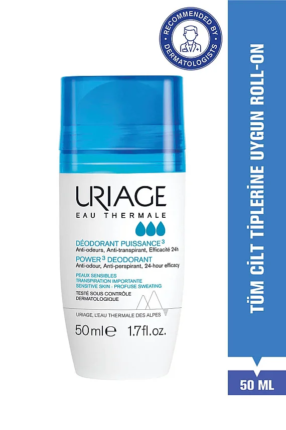 Uriage Power3 Deodorant Roll On 24h 50ml - 1