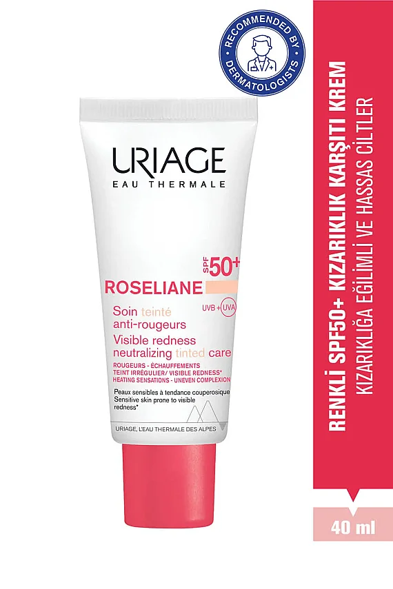 Uriage Rosaliane SPF50+ Hassas Ciltler İçin Kızarıklık Karşıtı CC Krem 40 ml - 1