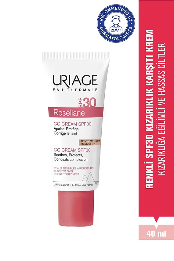 Uriage Roseliane Hassas Ciltler İçin Kızarıklık Karşıtı SPF30 CC Krem 40 ml - 1
