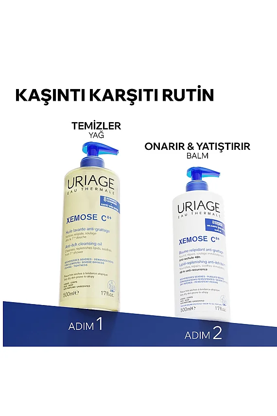 Uriage XEMOSE C8+ Atopiye Eğilimli ve Çok Kuru Ciltler İçin Kaşıntı Karşıtı Yatıştırıcı Balm 500 ml - 6