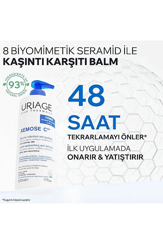 Uriage XEMOSE C8+ Atopiye Eğilimli ve Çok Kuru Ciltler İçin Kaşıntı Karşıtı Yatıştırıcı Balm 500 ml - 2