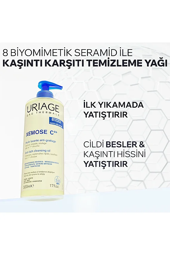 Uriage Xemose Çok Kuru Ciltler İçin Temizleme Yağı 500 ml - 3