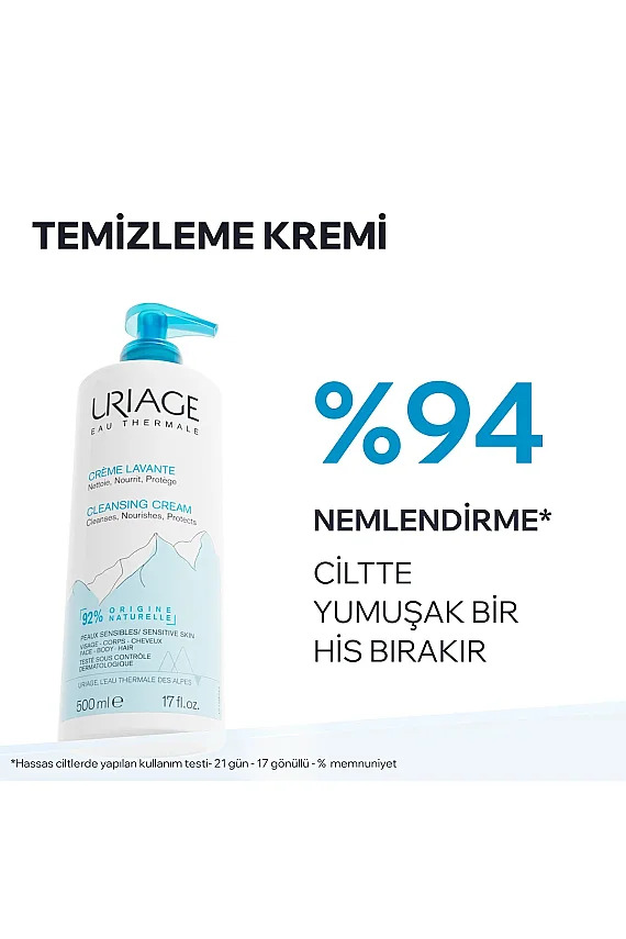 Uriage Yüz, Vücut ve Saç Temizleme Kremi 1L - 2