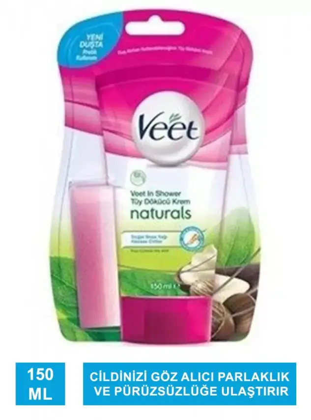 Veet Duşta Tüy Dökücü Krem Naturals Doğal Shea Yağı 150 ml - 2
