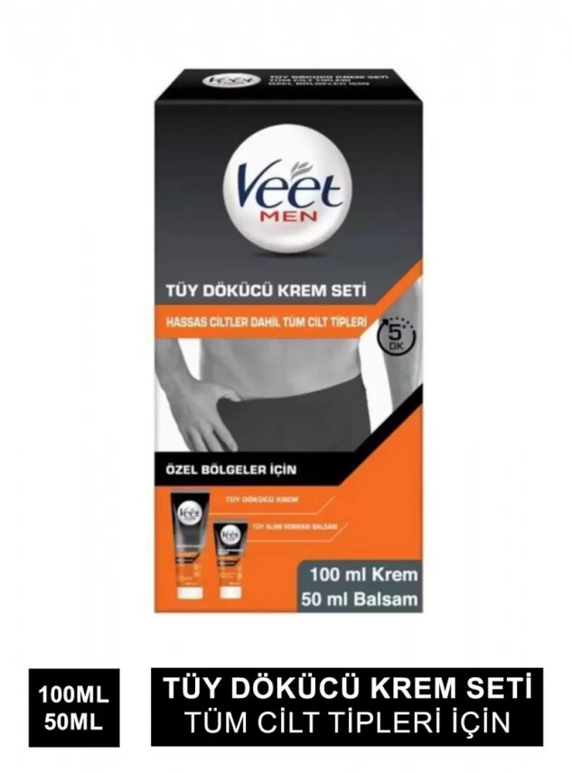 Veet Men Tüy Dökücü Krem Seti 100ml+50 ml - Veet