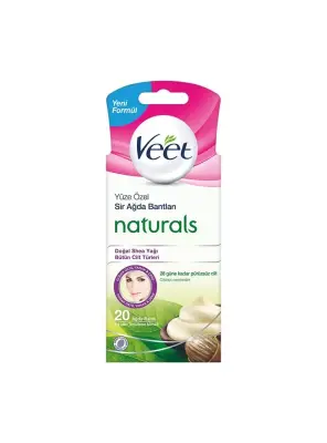 Veet Naturals Doğal Shea Yağı Yüz Bölgesi Sir Ağda Bantları 20 Adet - 1
