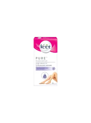 Veet Pure Hipoalerjenik Bacak & Vücut Bölgesi Sir Ağda Bantları 20 Adet - 1