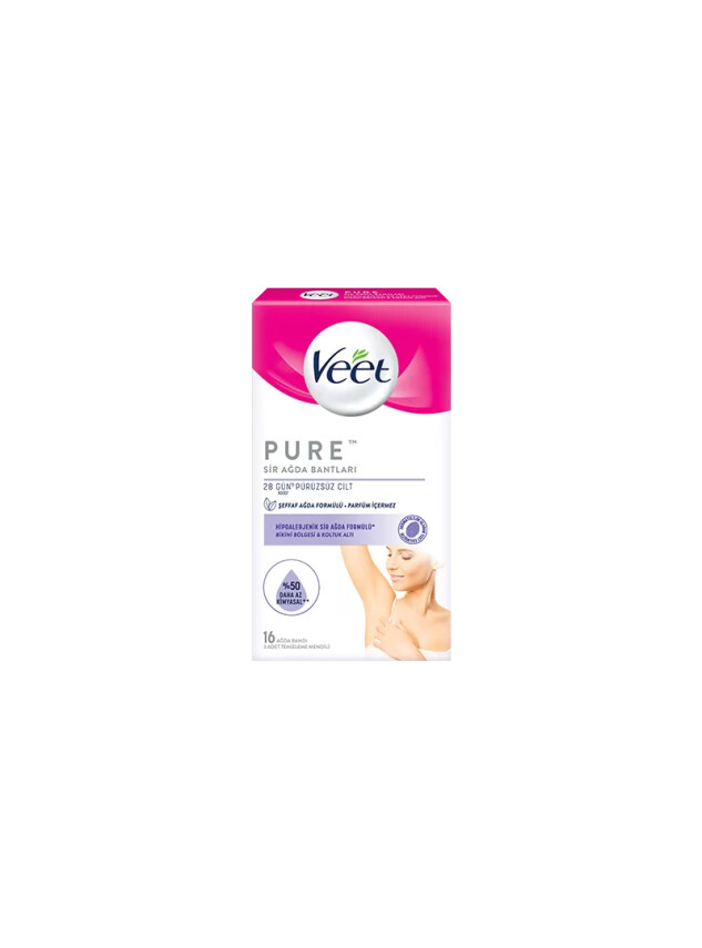Veet Pure Hipoalerjenik Bikini & Koltuk Altı Sir Ağda Bantları 16 Adet - Veet